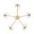 Billet 5-Light Chandelier with Fabric Shades-100090070