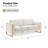 Scandinavian Modern 79" Cotton Blend Sofa-966718909