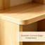 Corner Shelf  L-Shaped 6-Tier Bookshelf with Built-in Book Stoppers