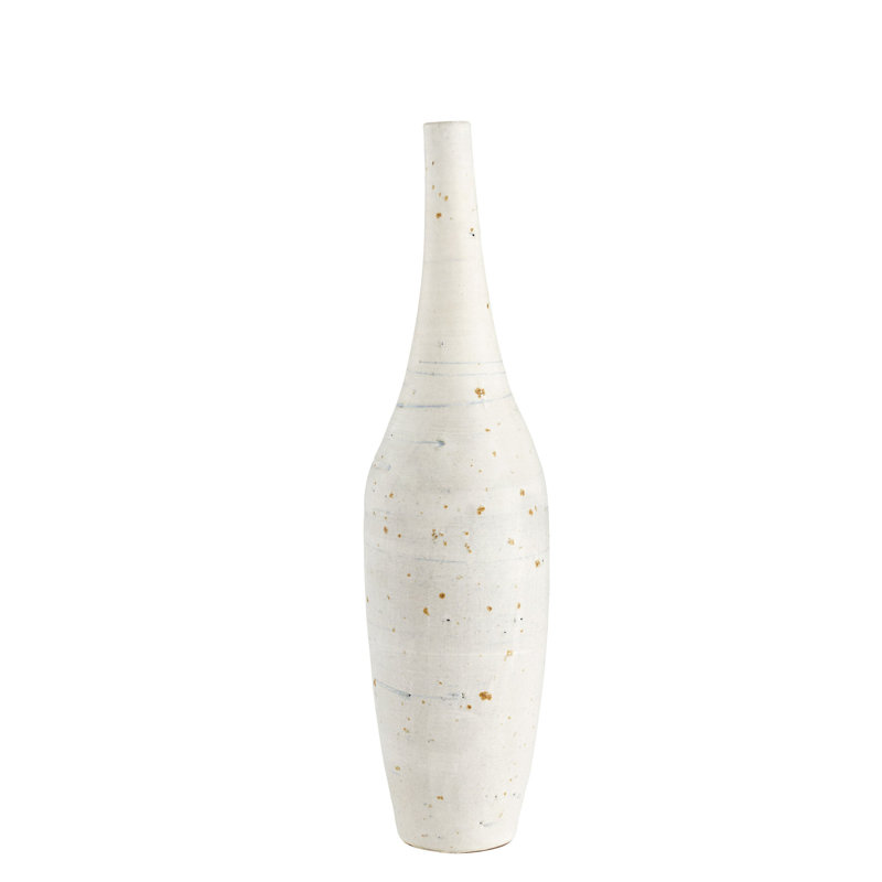 Gannet Handmade Ceramic / Porcelain Table Vase, 22" H x 4.5" W x 4.5" D