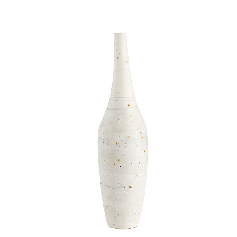Gannet Handmade Ceramic / Porcelain Table Vase, 22" H x 4.5" W x 4.5" D