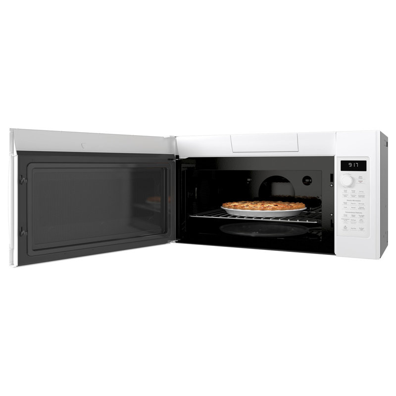 GE Profile 1.7 Cu. Ft. Convection Over-The-Range Microwave Oven, White