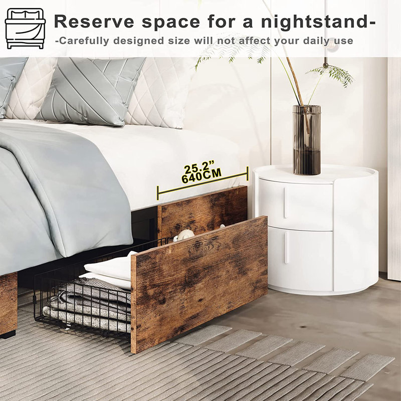 Alexandriah 12" Platform Bed, King