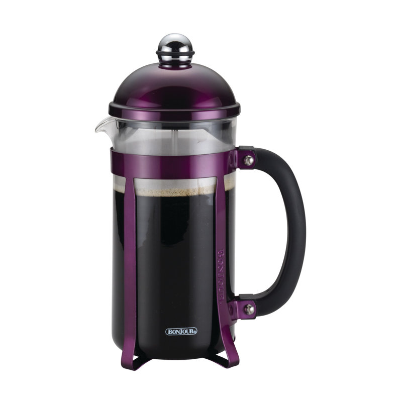 BonJour 8-Cups French Press Coffee Maker, Purple