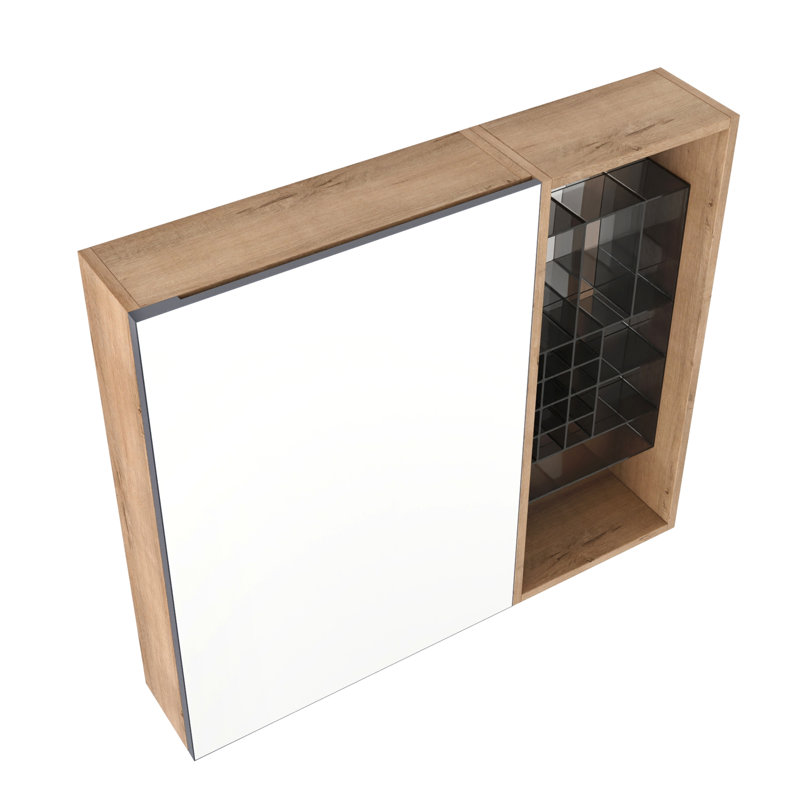 Armoire à pharmacie moderne avec rangement en bois 31,56 po