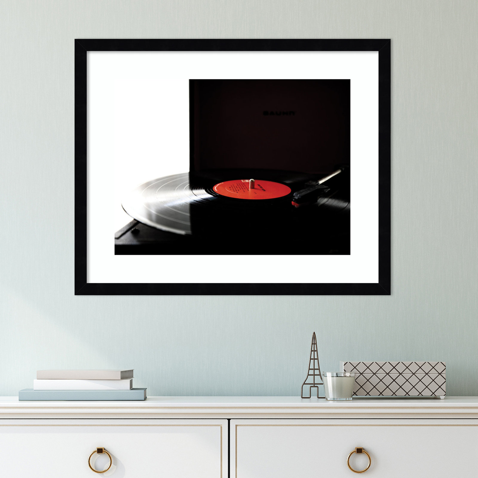 Spin Print by Alicia Abla, Black Framed, 17.25" H x 21.25" W x 0.8" D