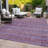 Machine Washable Indoor/Outdoor Oden ACN2155 Striped Rug-1225672217