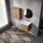 Meuble-lavabo avec lavabo et armoire latérale - Nobility moderne de 24 po et Temptation