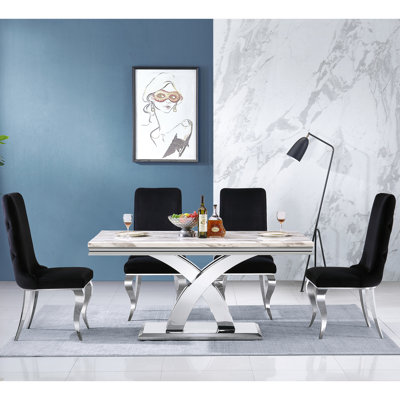 Tufted Velvet Upholstered Parsons Chair