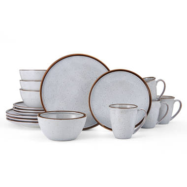 Pfaltzgraff Pierce 16-Piece Dinnerware Set, Service for 4, Gray