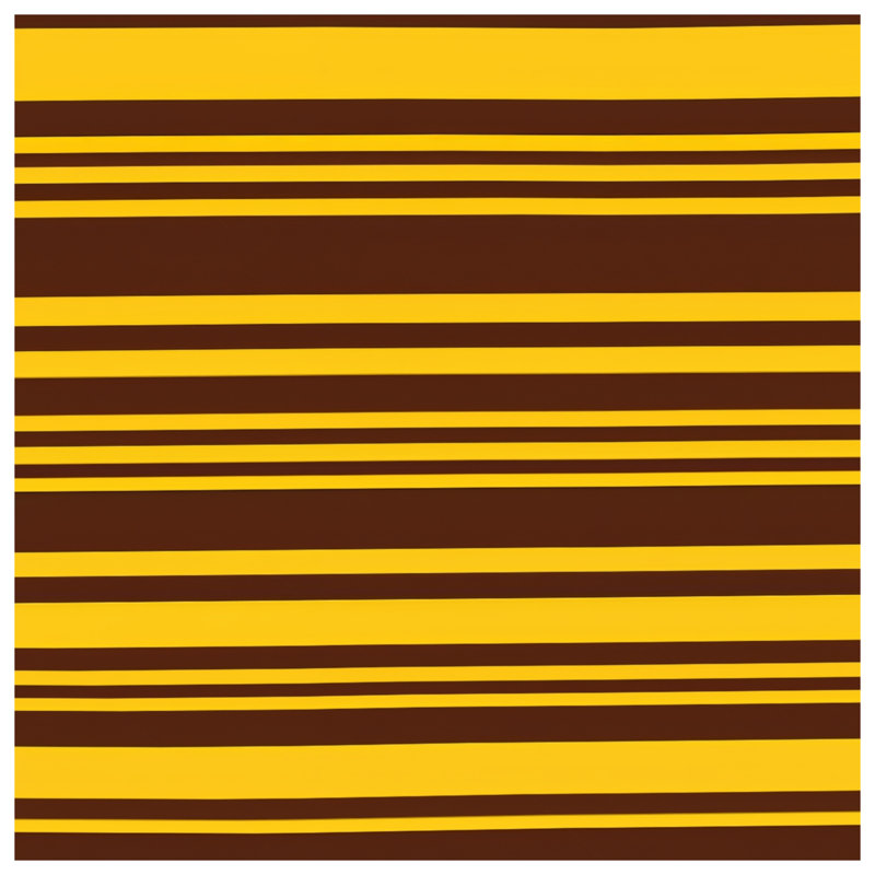 Couvre-lit matelassé à rayures brun et jaune toutes tailles, Twin