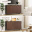 Buffet de 55 po de largeur avec pieds en bois massif-126537414