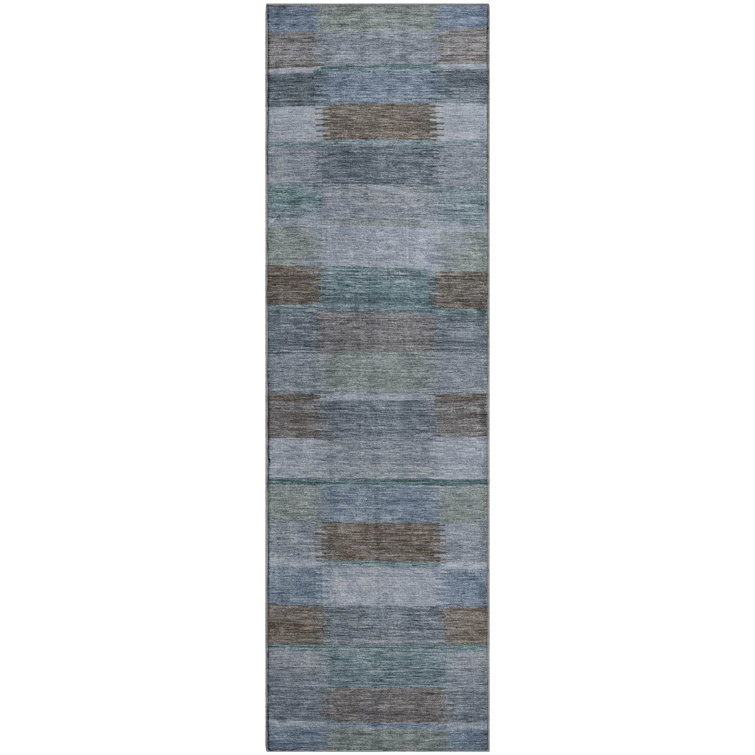 Premium Machine Washable Brennon AMF1628 Stripes Rug