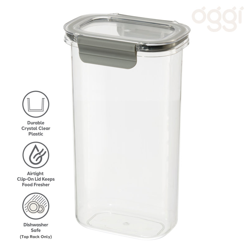 Clear BPA-Free Plastic Airtight Food Storage Container