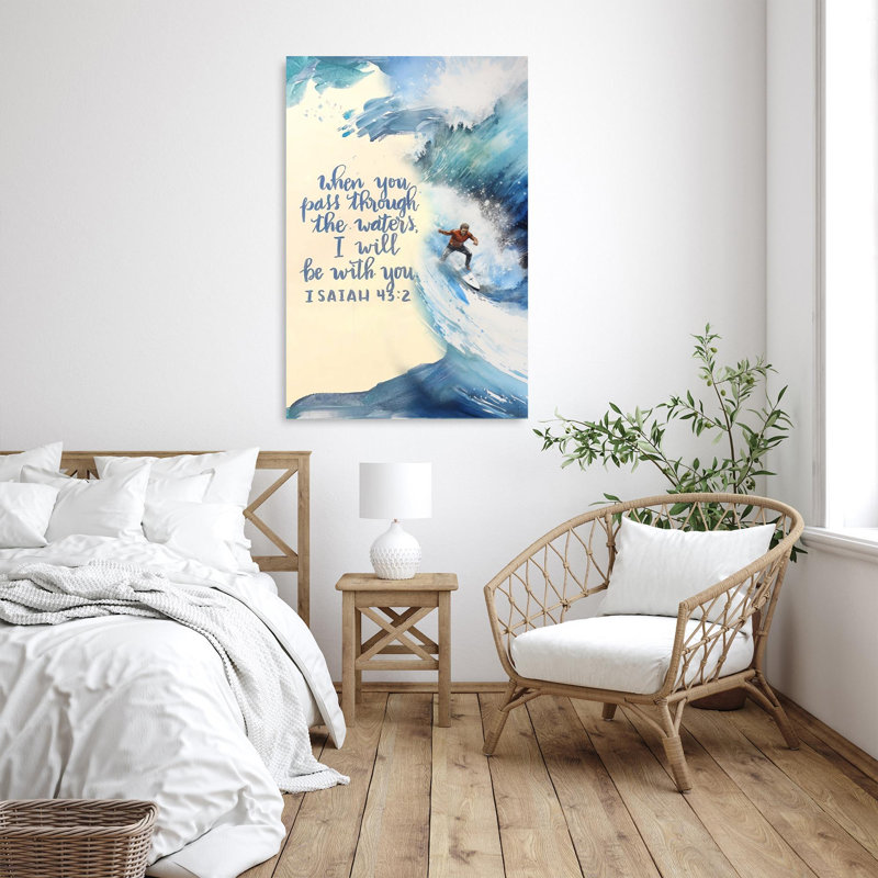 Surfing I Will Be With You, H 20 po x l 16 po x P 1,25 po