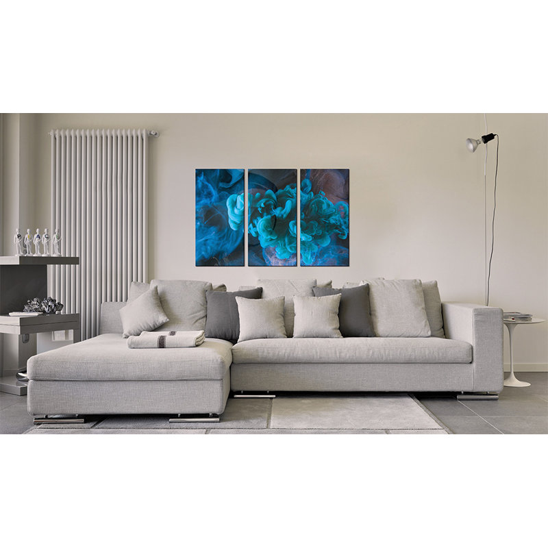 The Great Blueness - 3 Piece No Frame Print on Canvas, 40cm H x 60cm W