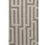 Tapis géométrique rectangulaire en laine noué à la main gris / ivoire-88508175