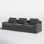 114" Wide Home Theatre Sofa with Cup Holder