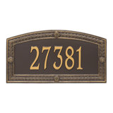 Hamilton Personalized Estate 1-Line Wall Address Plaque