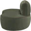 Chaise rembourrée en velours Swerve-1425424403