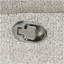 Fauteuil coulissant inclinable manuel de style contemporain avec accoudoirs rembourrés gris clair et salon principal