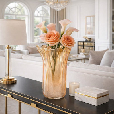 Vase en verre soufflé Ivy Bronx Bartoli