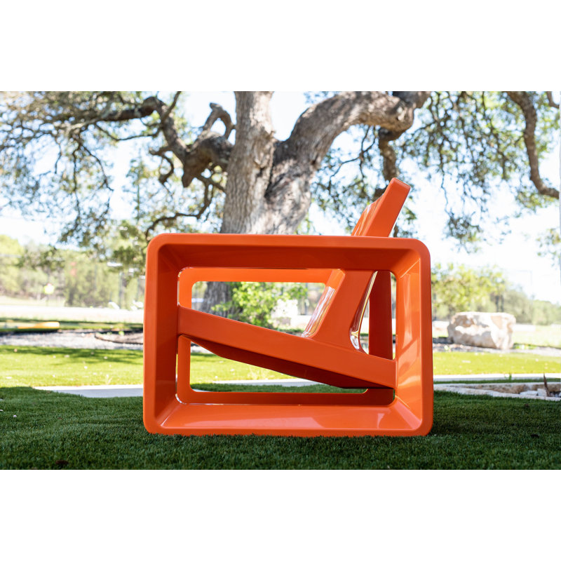 Deck Outdoor Lounge Chair, Vintage Orange