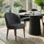 Ensemble de salle à manger extensible de 47 à 83 po avec fauteuils demi-tonneau rembourrés-1355786678-1355786674