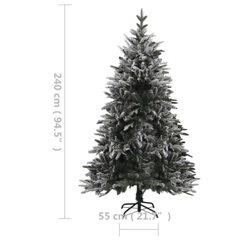 Arbre de Noël artificiel éclairé - support inclus, 7,9 pi