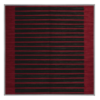 Machine Washable Horizontal Stripes Brown Area Rug