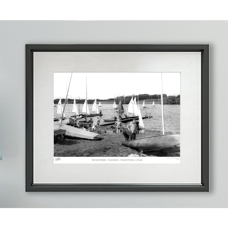 Winsford, Flashes, Yachting C1960 - Single Picture Frame Print, 60cm H x 80cm W x 2.3cm D