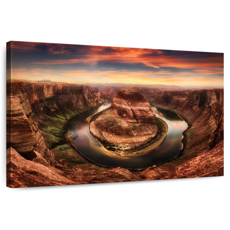Alvord Horseshoe Bend Panorama, H 32 po x l 48 po