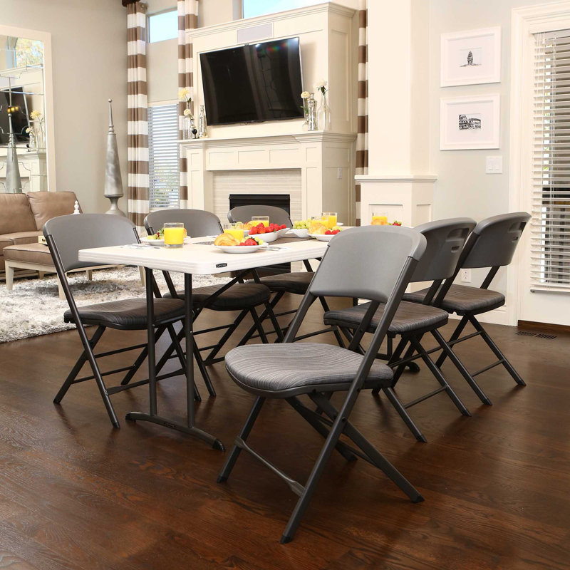 Fabric Padded Folding Chair Set