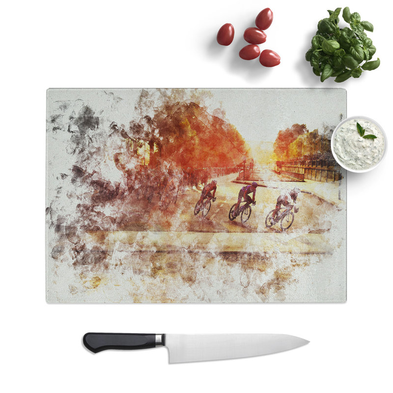 Tour De France Cycling Chopping Board, 20cm W x 28.5cm L