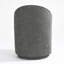Integrated Barrel Armless Swivel Fabric Dining Chair-346110836