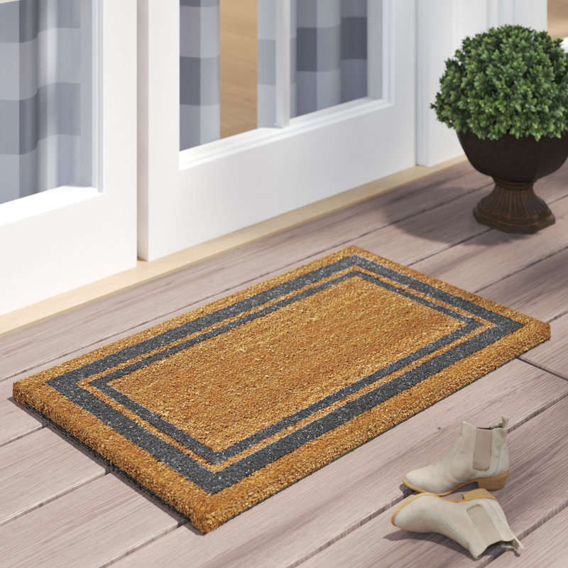 Tapis d'entrée antidérapant Mariah, 2 pi x 3 pi, Pervenche