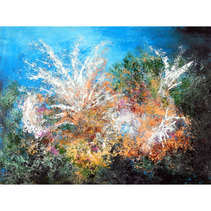 Ocean Bouquet Print by Lisa Daniels, Black Framed Paper, 31.25" H x 25.25" W