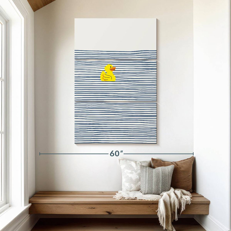Ashelle Yellow Rubber Duck, 50" H x 32" W