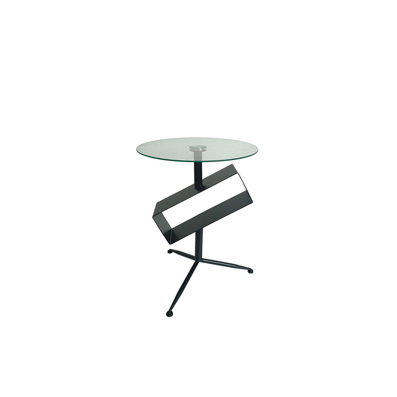 Aathavan Glass Top End Table