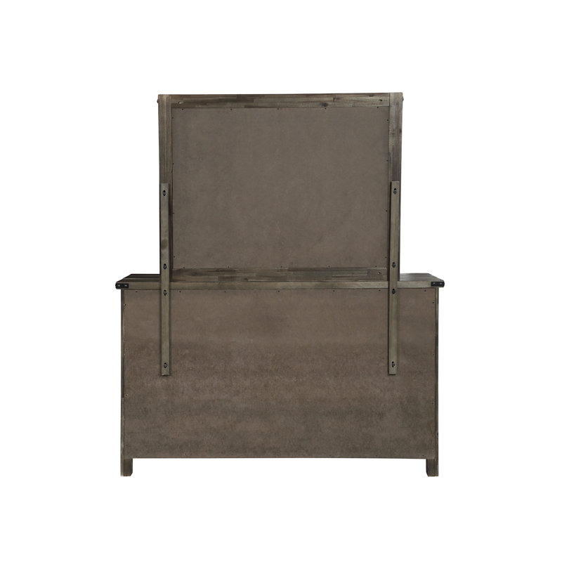Miroir de commode biseauté rustique Keyes