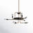 Sacci 9 - Light Dimmable Sputnik Modern Linear Chandelier