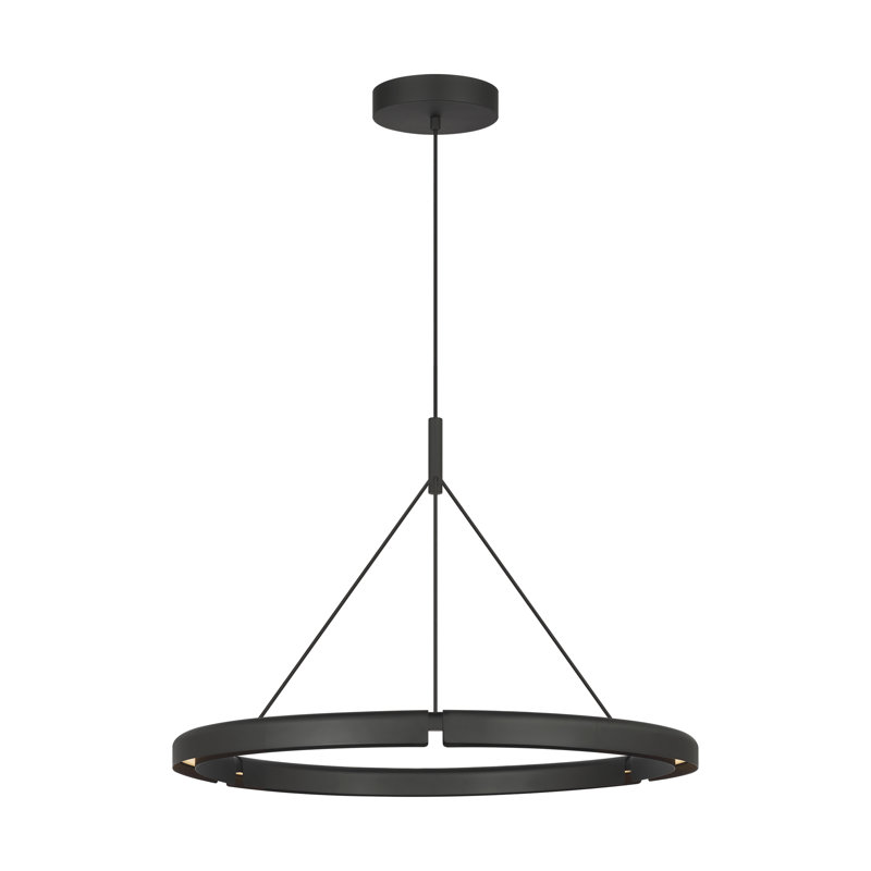 Cloak 1 - Light LED Pendant, 22.2" H x 30.4" W x 30.4" D, Black