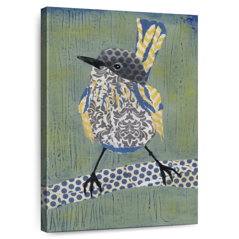 Patchwork Wren I, 45" H x 30" W