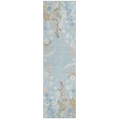 Machine Washable Indoor/Outdoor Skiljo ACN2334 Floral Rug