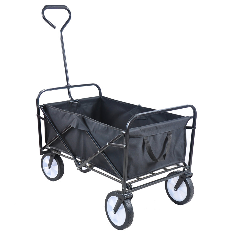 Chariot de plage pliant Wagon Garden (noir)