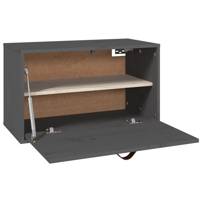 Maybell Unfinished with Fireplace Included, Grey, 35cm H x 60cm W x 30cm D