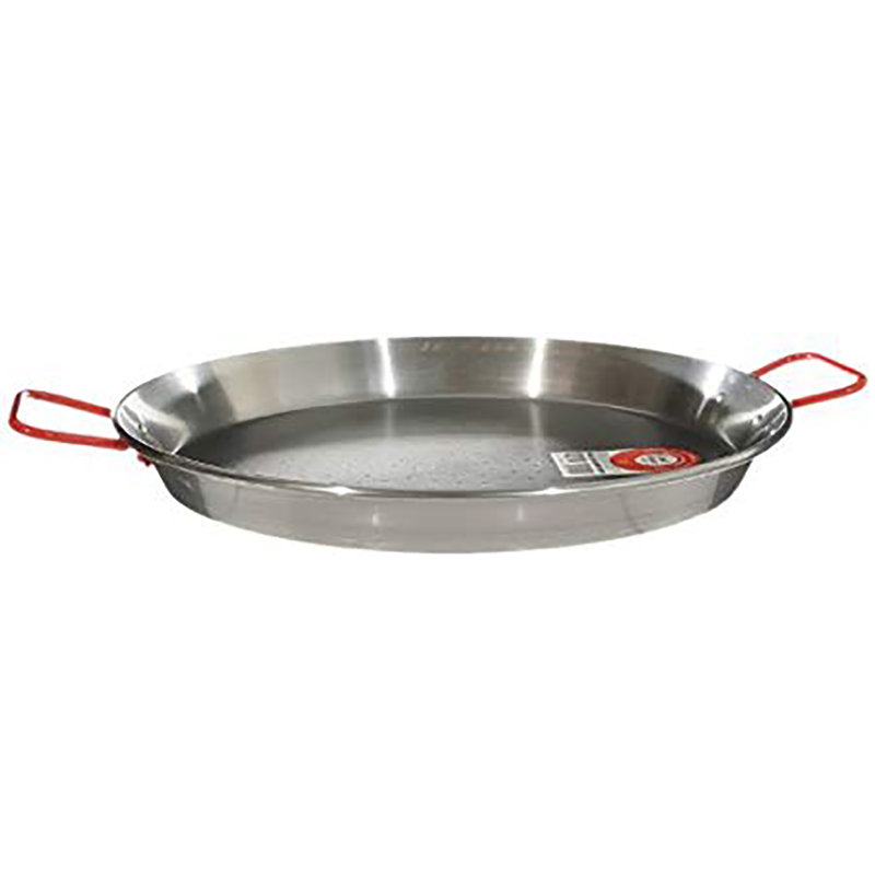 Garcima 26-inch Carbon Steel Paella Pan with Heatproof Handles