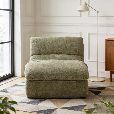 Modern Armchair with Soft Cushioned Seat