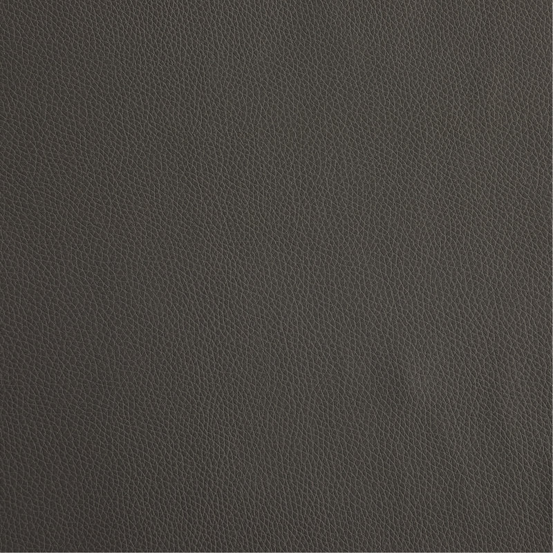 Très grand canapé modulaire en cuir gris avec pieds en bois massif et brillants, espace de détente spacieux et lustré