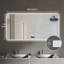 Miroir de salle de bain 48 po x 32 po avec lumière, miroir rétroéclairé à DEL, gradation tricolore, fonction antibuée, imperméable, capteur intelligent